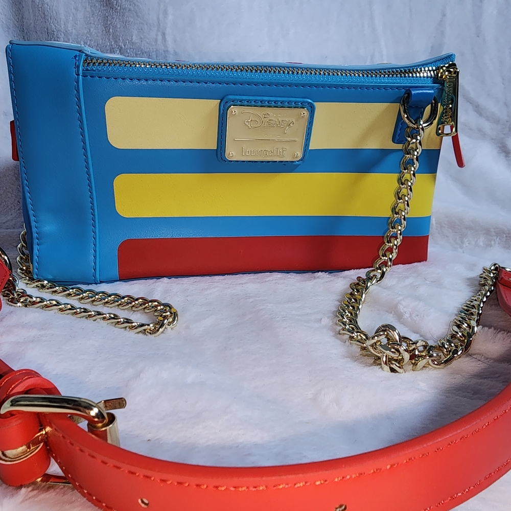 Loungefly Colorful Striped Snowhite Cake Shaped Crossbody Bag